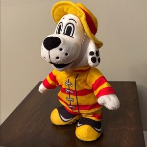 Sparky The Fire Dog Dalmatian Fire Fighter Fire Safety 9” Plush